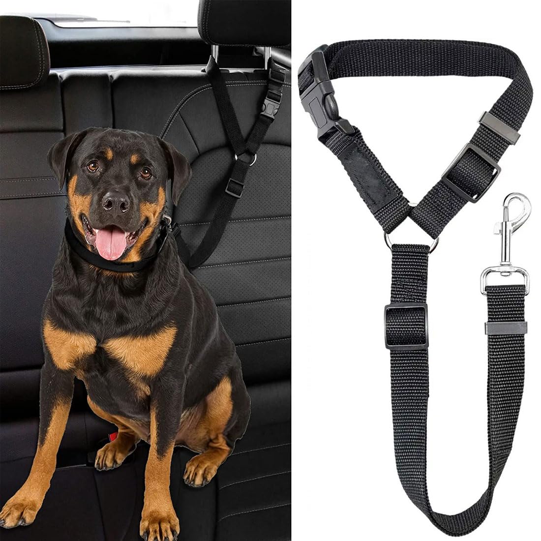 DOG AND CAT SEAT BELT CAR HEADREST